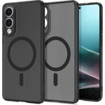 Spigen Samsung S25 Edge Case 6.7" Ultra Hybrid MagFit Frost Magnetic Phone Case Frost Back Matte Galaxy S25 Edge Case