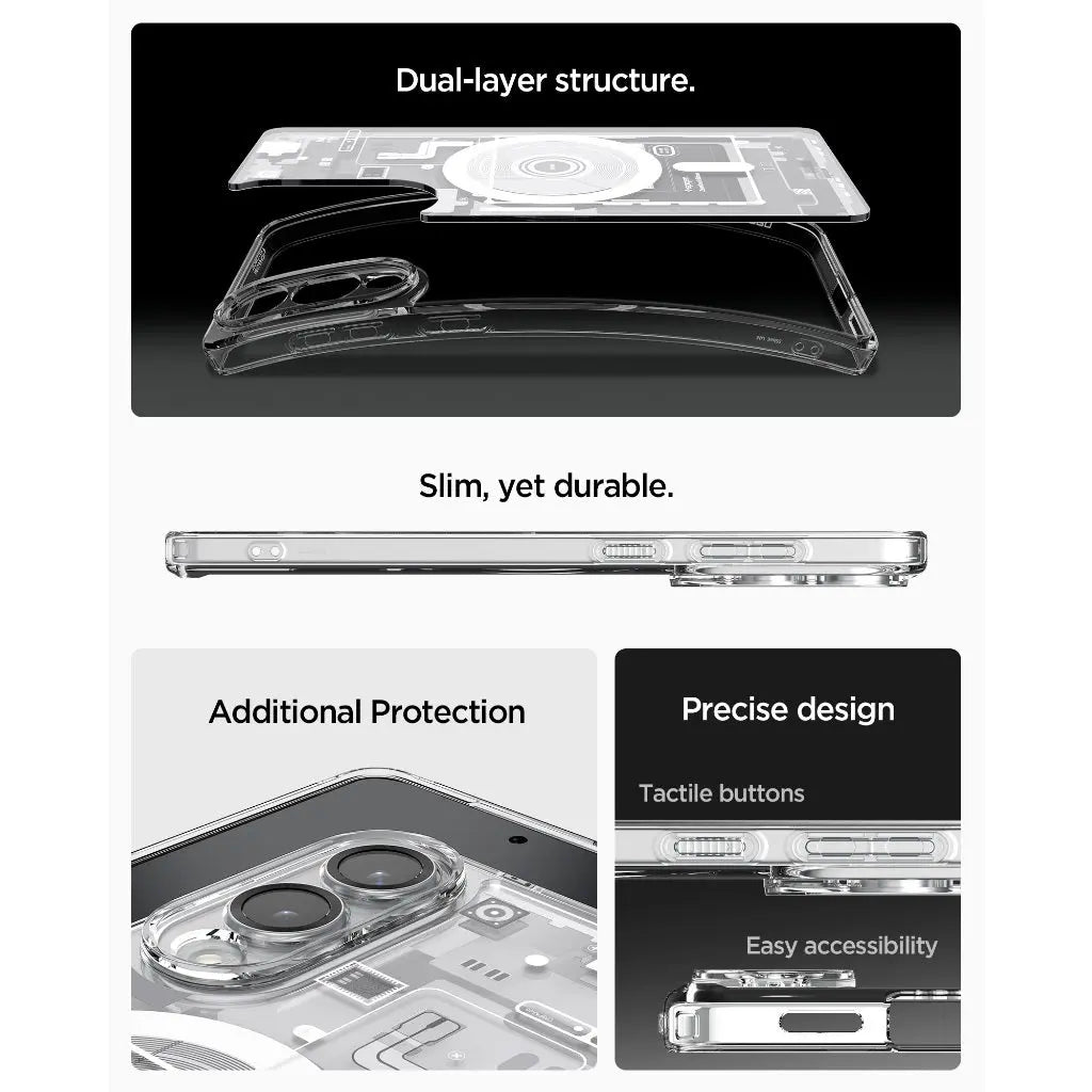 Spigen Samsung S25 Edge Case 6.7" Zero One Magfit Magnetic Phone Case Drop Protection Samsung Case Galaxy S25 Edge Case