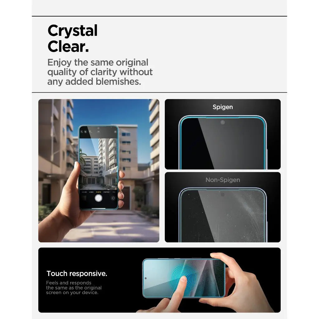 Spigen Samsung S25 Edge Screen Protector 6.7" Glas.tR EZ Fit Pro HD [1Pack] Galaxy S25 Edge Tempered Glass 9H Hardness