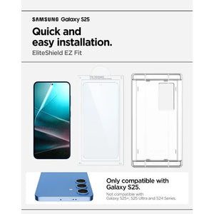Spigen Samsung S25 Screen Protector [1 Pack] 6.2" EliteShield EZ Fit HD Film Screen Protector For Samsung Galaxy S25