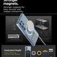 Spigen Samsung S25 Ultra Case 6.9" Ultra Hybrid S MagFit Clear Case Magnetic Phone Case Built-in Kickstand Samsung Cover