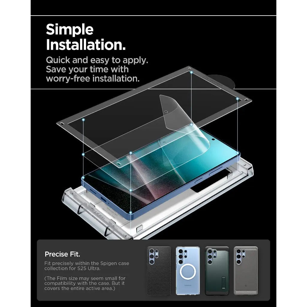 Samsung S25 Ultra Screen Protector EliteShield EZ Fit HD [1 Pack] - Spigen Singapore