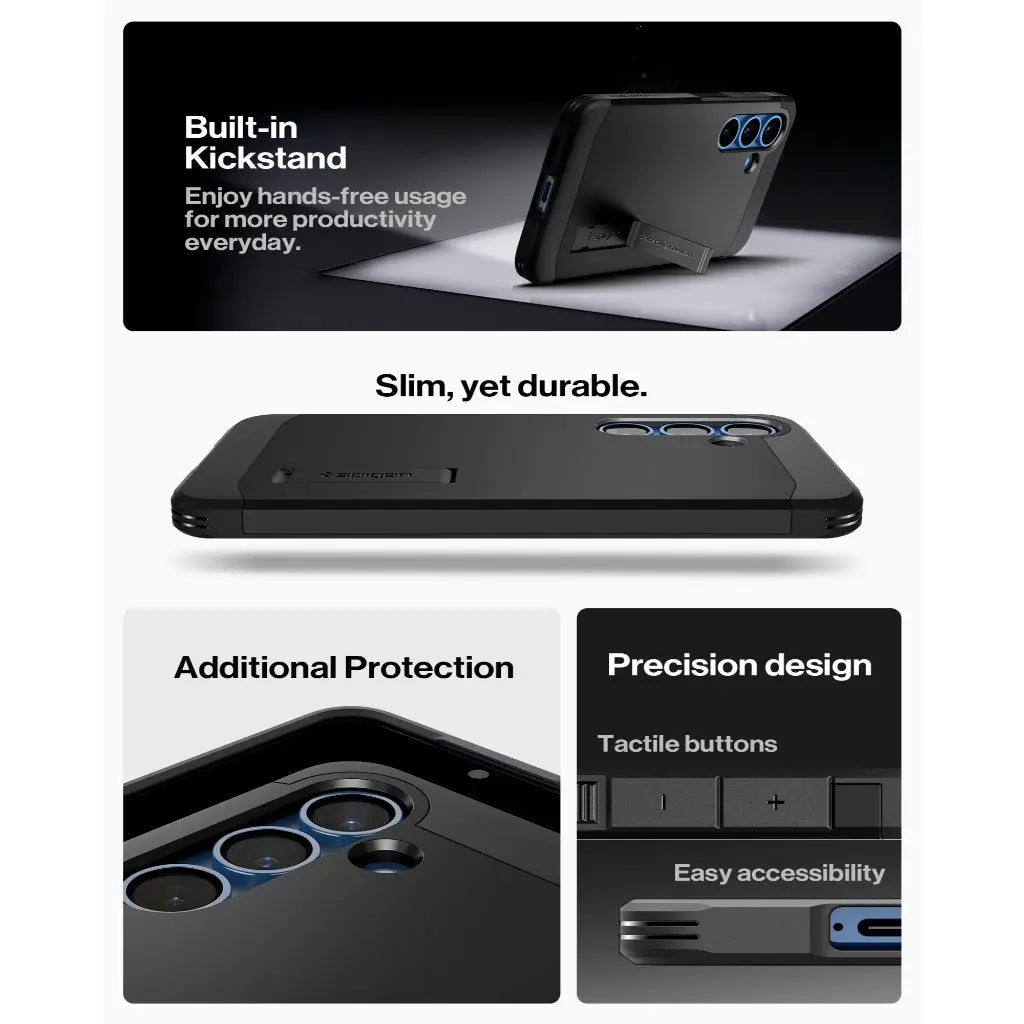 Spigen Samsung S25+ Case 6.7" Tough Armor MagFit Casing Magnetic Phone Case Extreme Protection Samsung S25 Plus Case