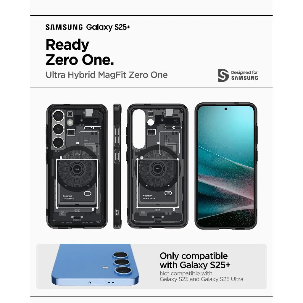 Spigen Samsung S25+ Case 6.7" Zero One Magfit Magnetic Phone Case Samsung S25 Plus Case Magsafe Case Samsung Case