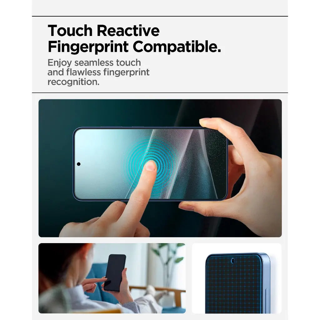 Spigen Samsung S25+ Screen Protector [1 Pack] 6.7" EliteShield EZ Fit HD Film Screen Protector Samsung Galaxy S25 Plus