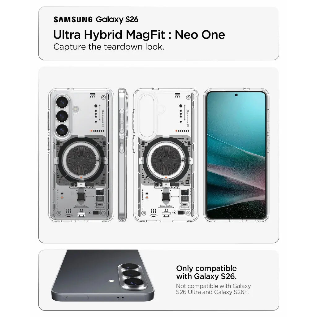 Spigen Samsung S26 Case 6.3" Neo One Magfit Qi2 Magnetic Phone Case Samsung Galaxy S26 Casing