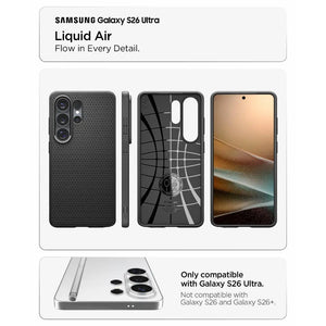 Spigen Samsung S26 Ultra Case 6.9" Liquid Air Drop Protection Galaxy S26 Ultra Casing Slim Cover