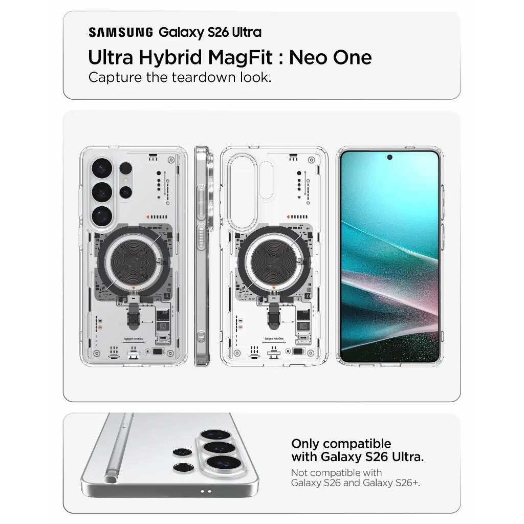 Spigen Samsung S26 Ultra Case 6.9" Neo One Magfit Qi2 Magnetic Phone Case Galaxy S26 Ultra Casing
