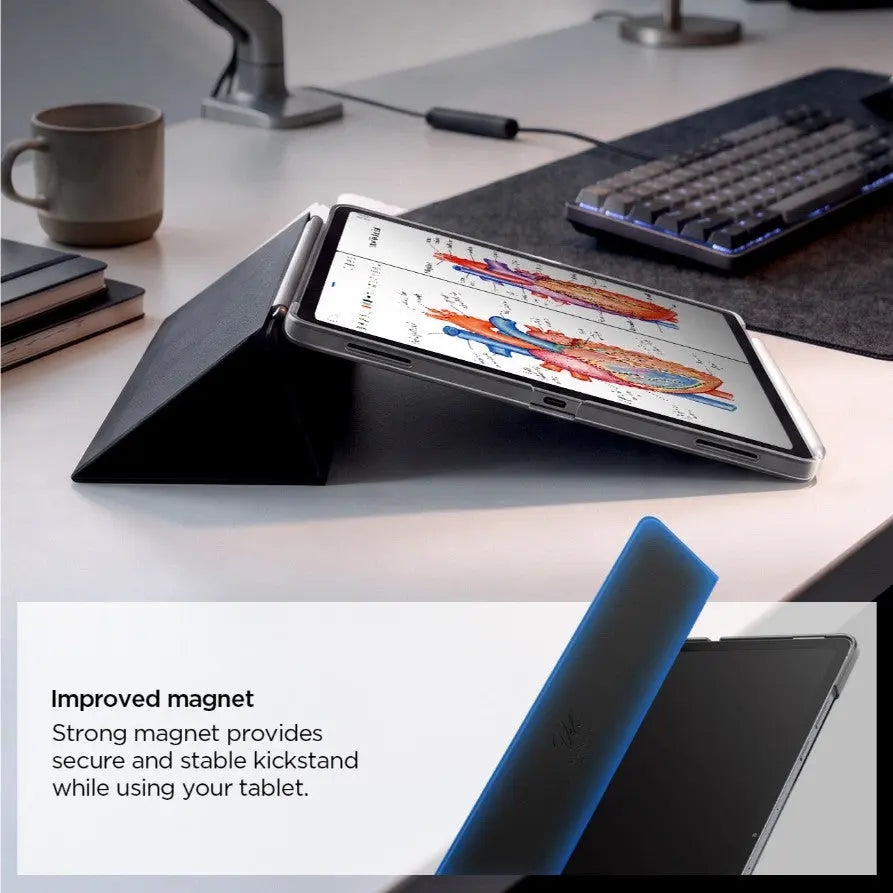 Spigen Samsung Tab S12+ Case (2026) Liquid Air Folio Galaxy Tab S12+ Casing Samsung Tablet