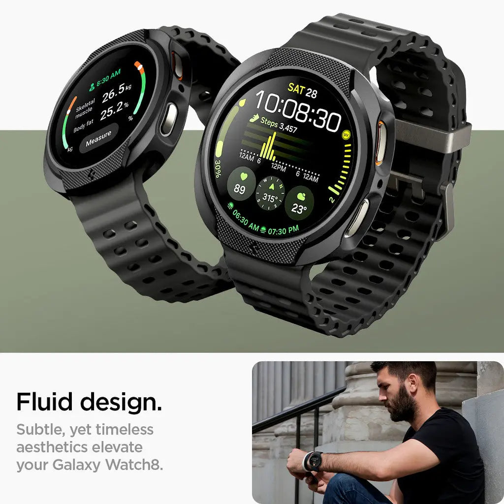 Spigen Samsung Watch 8 (40mm) Case Liquid Air Galaxy Watch 8 Casing Slim Protection Samsung Watch Cover