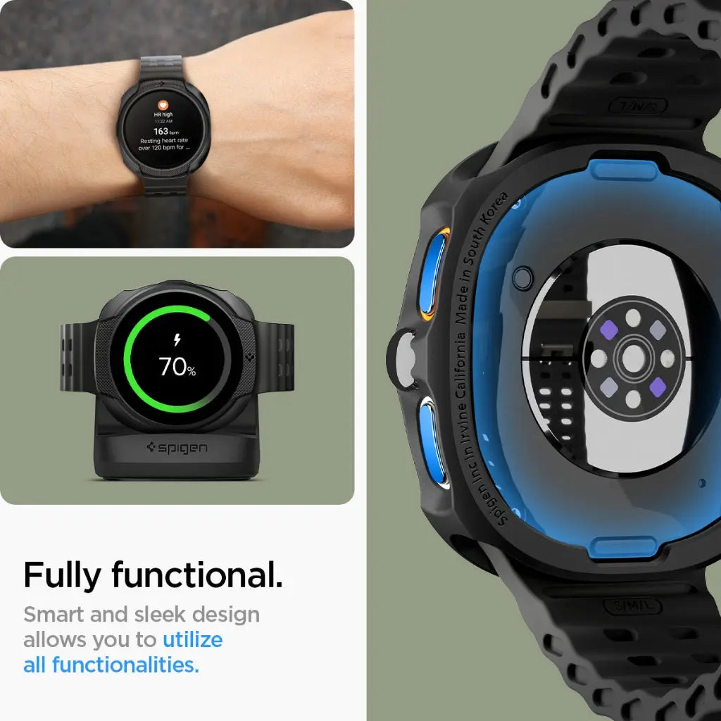 Spigen Samsung Watch 8 (44mm) Case Liquid Air Galaxy Watch 8 Case Drop Protection Samsung Watch Cover
