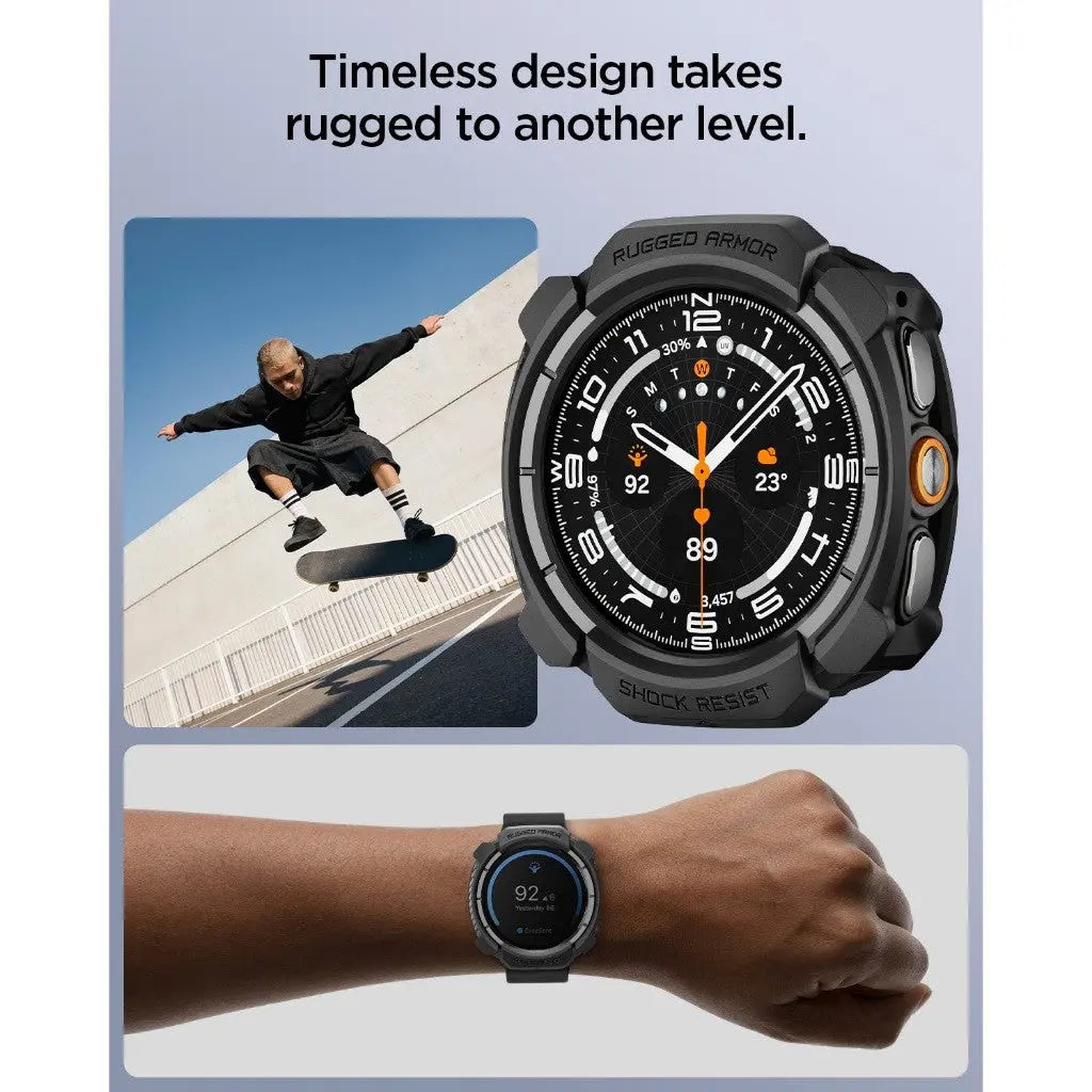 Spigen Samsung Watch Ultra 2 Case (47mm) Rugged Armor Protective Case Galaxy Watch Ultra 2 Case