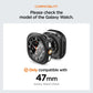 Spigen Samsung Watch Ultra 2 Case (47mm) Thin Fit 360 with Tempered Glass Galaxy Watch Ultra 2 Case