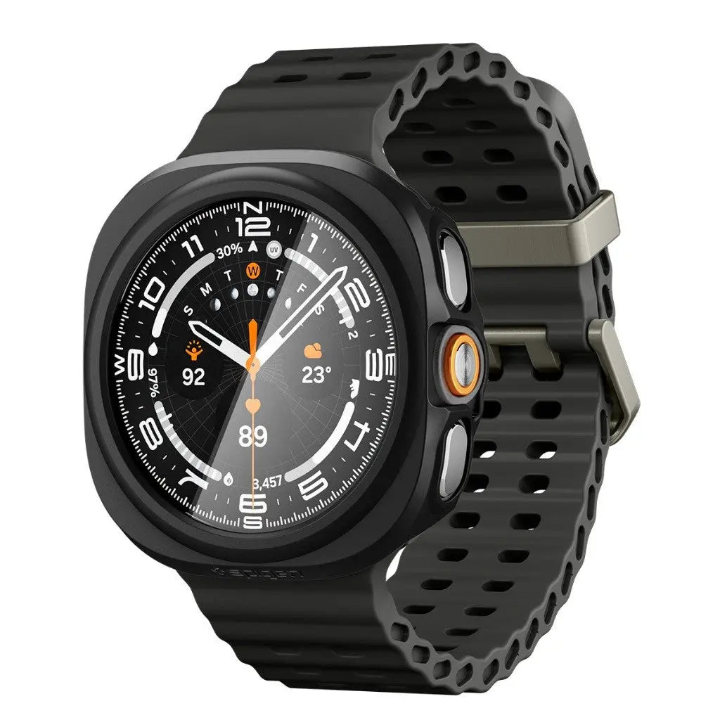 Spigen Samsung Watch Ultra 2 Case (47mm) Thin Fit 360 with Tempered Glass Galaxy Watch Ultra 2 Case