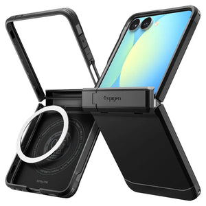 Spigen Samsung Z Flip 7 Case Tough Armor Pro MagFit Magnetic Phone Case Phone Stand Hinge Cover Galaxy Z Flip 7 Case
