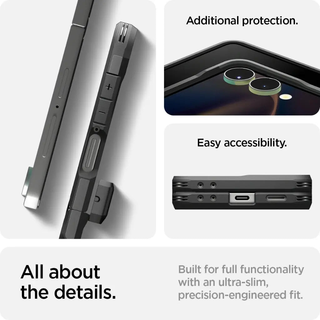 Spigen Samsung Z Flip 7 Case Tough Armor Pro MagFit Magnetic Phone Case Phone Stand Hinge Cover Galaxy Z Flip 7 Case