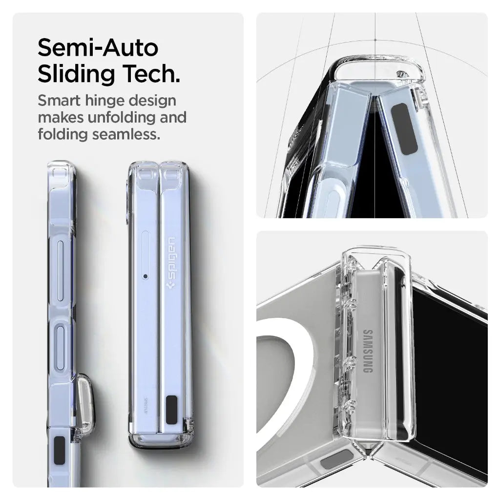 Spigen Samsung Z Flip 7 FE / Z Flip 6 Case Ultra Hybrid Pro MagFit Magnetic Phone Case Galaxy Z Flip 7 FE Casing