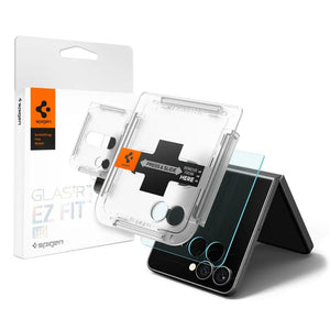 Spigen Samsung Z Flip 7 Tempered Glass Glas.tR EZ Fit HD [1 Pack] Galaxy Z Flip 7 Screen Protector With 9H Hardness