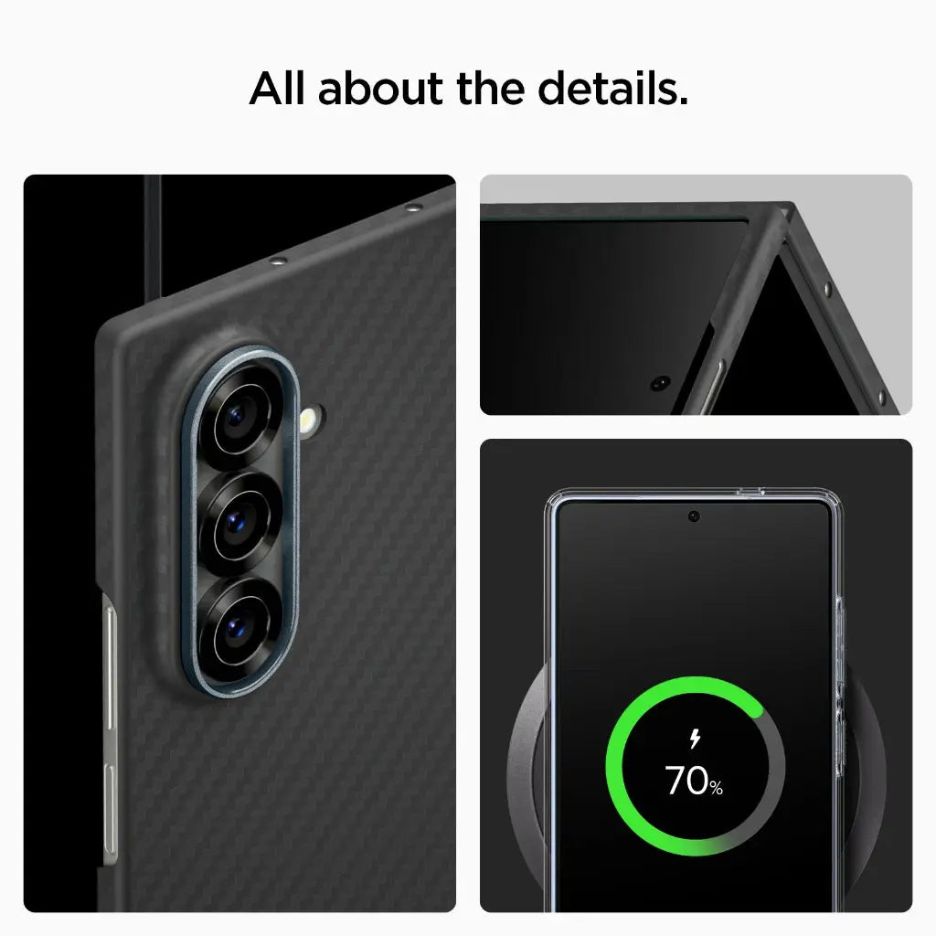 Spigen Samsung Z Fold 7 Case Air Skin Aramid Slim Scratch Protection Lightweight Thinness Samsung Galaxy Z Fold 7 Case