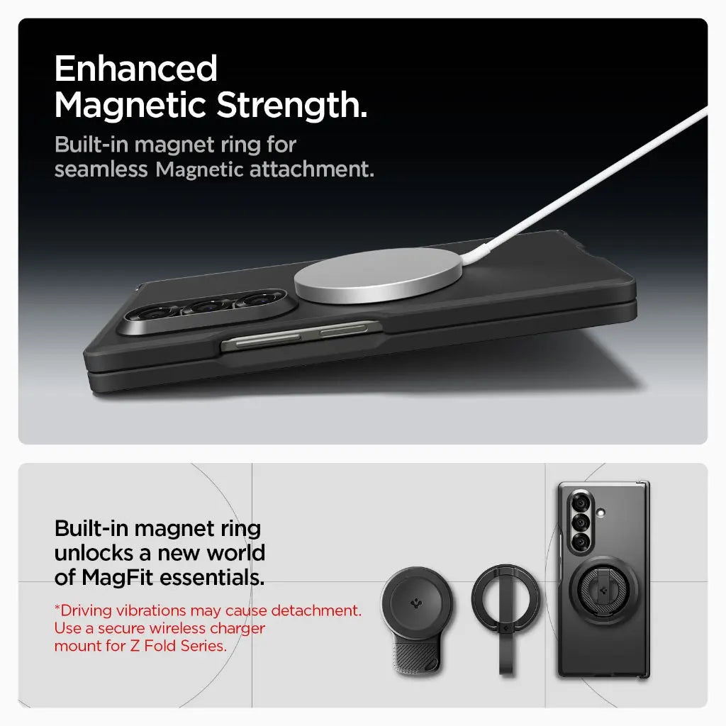 Spigen Samsung Z Fold 7 Case Tough Armor Pro MagFit Magnetic Phone Case S Pen Holder Phone Stand Galaxy Z Fold 7 Case
