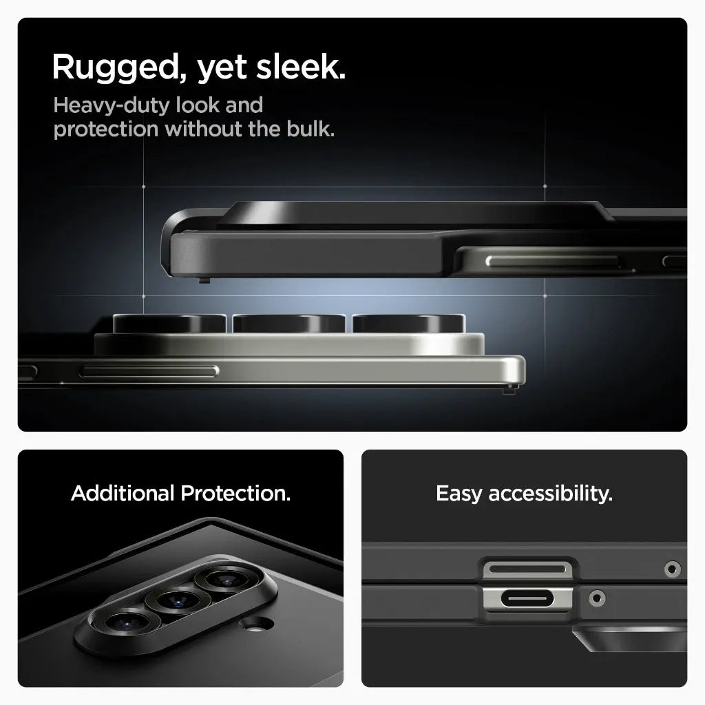 Spigen Samsung Z Fold 7 Case Tough Armor Pro MagFit Magnetic Phone Case S Pen Holder Phone Stand Galaxy Z Fold 7 Case