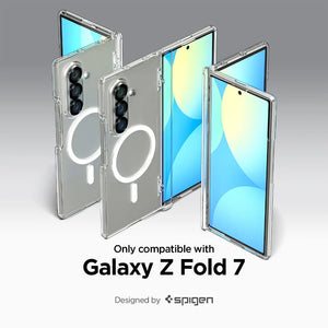 Spigen Samsung Z Fold 7 Case Ultra Hybrid Pro MagFit Magnetic Phone Case Galaxy Z Fold 7 Case Magnetic Case Clear Case