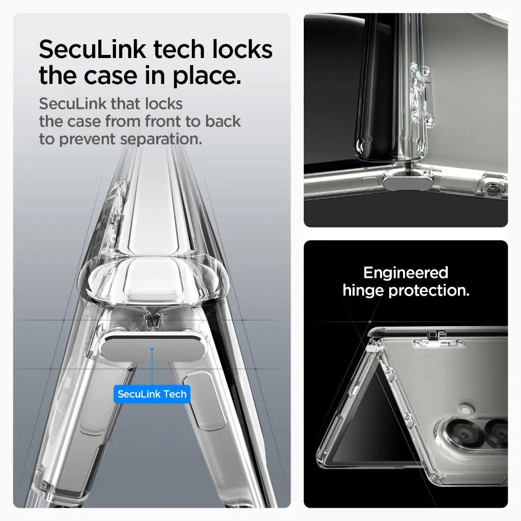 Spigen Samsung Z Fold 7 Case Ultra Hybrid Pro MagFit Magnetic Phone Case Galaxy Z Fold 7 Case Magnetic Case Clear Case