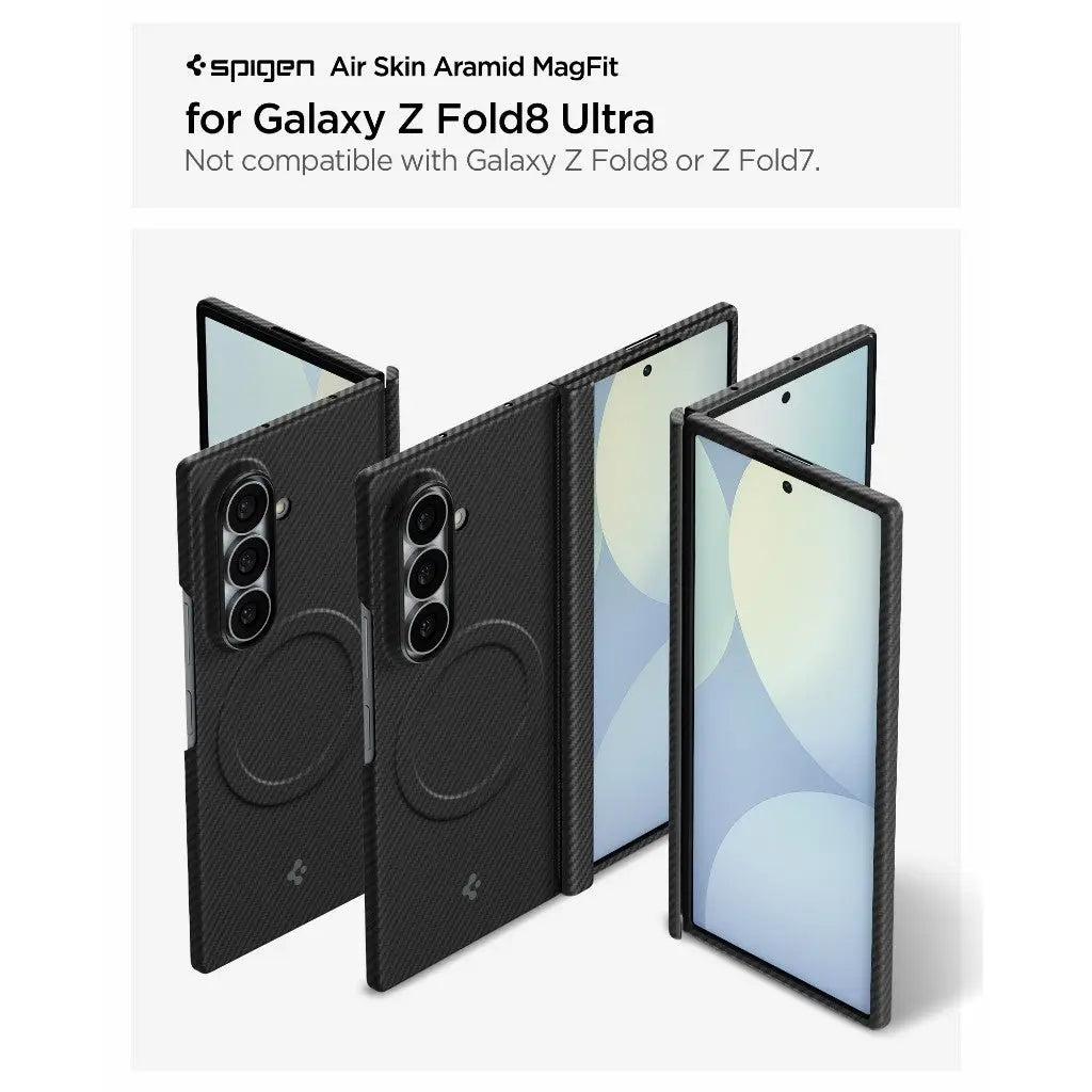 Spigen Samsung Z Fold 8 Ultra Case Air Skin Aramid Magfit Magnetic Phone Case Galaxy Z Fold 8 Ultra