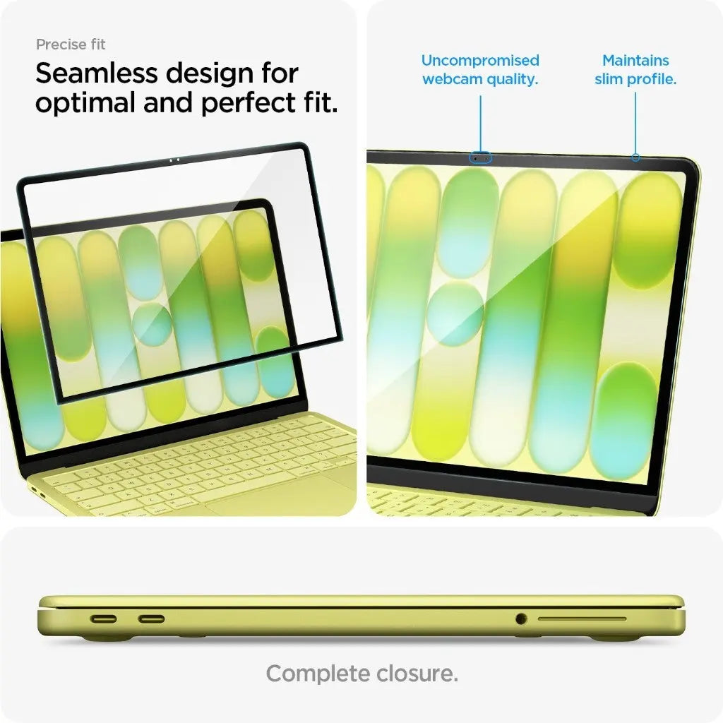 Spigen Screen Protector Tempered Glass Full Cover compatible with MacBook Neo 13