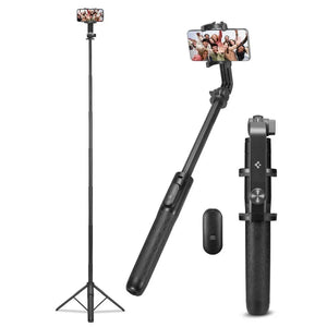 Spigen Selfie Stick Tripod S560W 64" Extra Long Wireless Bluetooth Selfie Stick With Remote Control Phone GoPro Camera