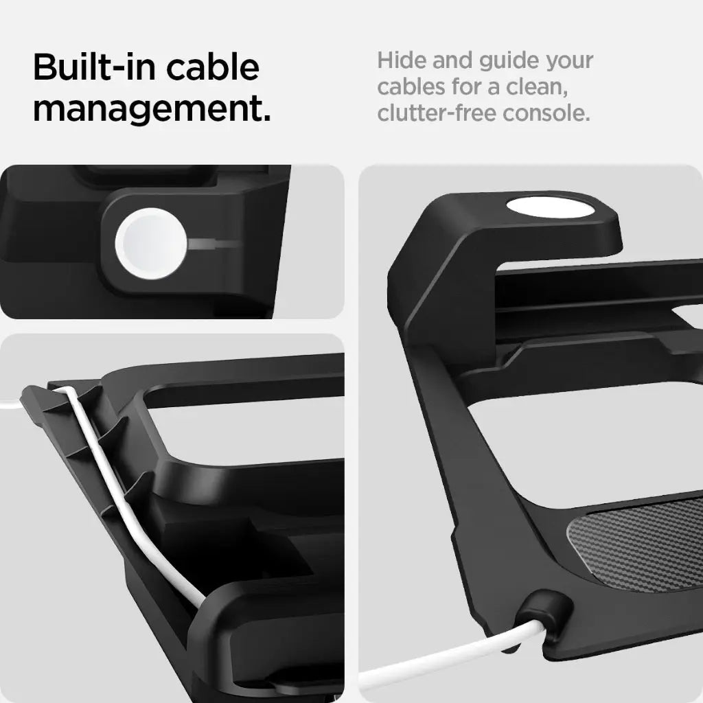 Spigen Tesla Model 3 Highland (2025/2024) 3-in-1 Organizer Mount For iPhone AirPods Apple Watch Tesla Accessories