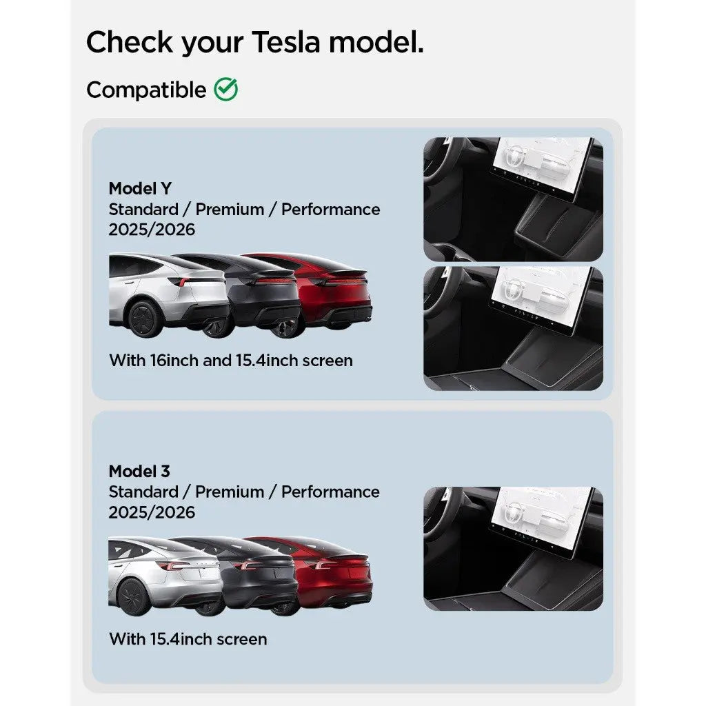 Spigen Tesla Model 3 Highland (2026-2024) / Y Juniper / Y L Hidden Under screen Storage Organizer TO227JH