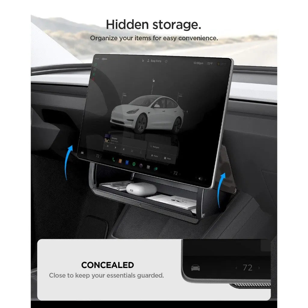 Spigen Tesla Model 3 Highland (2026-2024) / Y Juniper / Y L Hidden Under screen Storage Organizer TO227JH