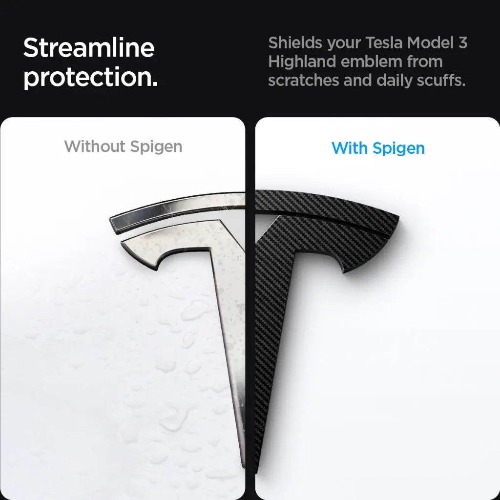 Tesla Model 3 (2025/2024) Highland Front Emblem Logo - Spigen Singapore