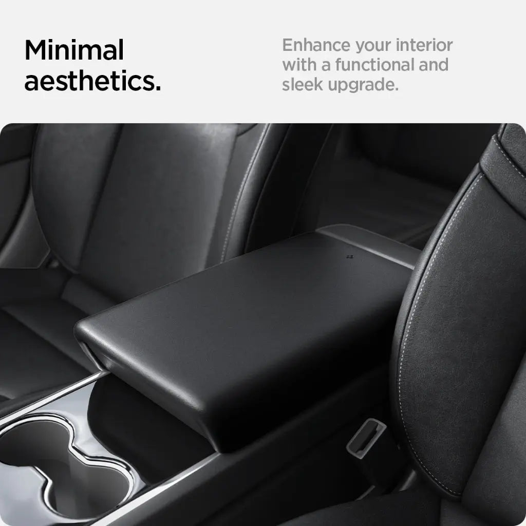 Spigen Tesla Model Y (2020-2024) & Model 3 (2017-2023) Center Console Armrest Cover TO240 Tesla Model Y Accessories