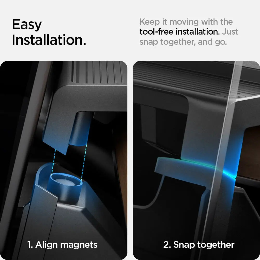 Spigen Tesla Model Y (2020-2024) & Model 3 (2017-2023) Under Screen Storage Organizer Tesla Model Y Accessories