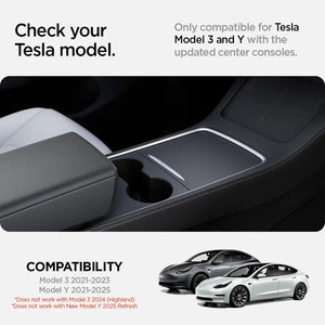 Spigen Tesla Model Y (2021-2024) & Model 3 (2021-2023) Center Console Organizer Tesla Model Y Accessories