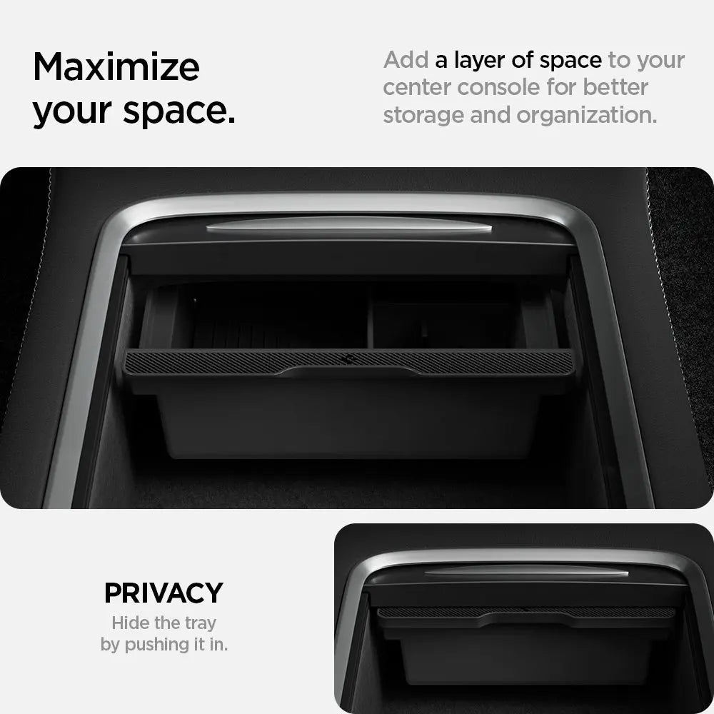 Spigen Tesla Model Y (2021-2024) & Model 3 (2021-2023) Center Console Organizer Tesla Model Y Accessories