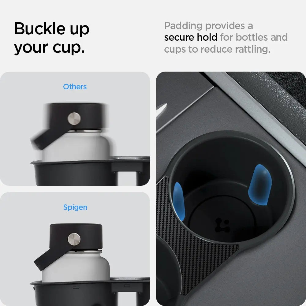 Spigen Tesla Model Y (2021-2024) & Model 3 (2021-2023) Cup Holder Insert Flush Fit Tesla Model Y Accessories
