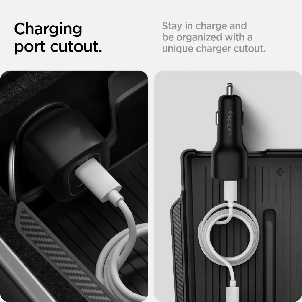 Tesla Model Y / Model 3 Armrest Console Organizer - Spigen Singapore