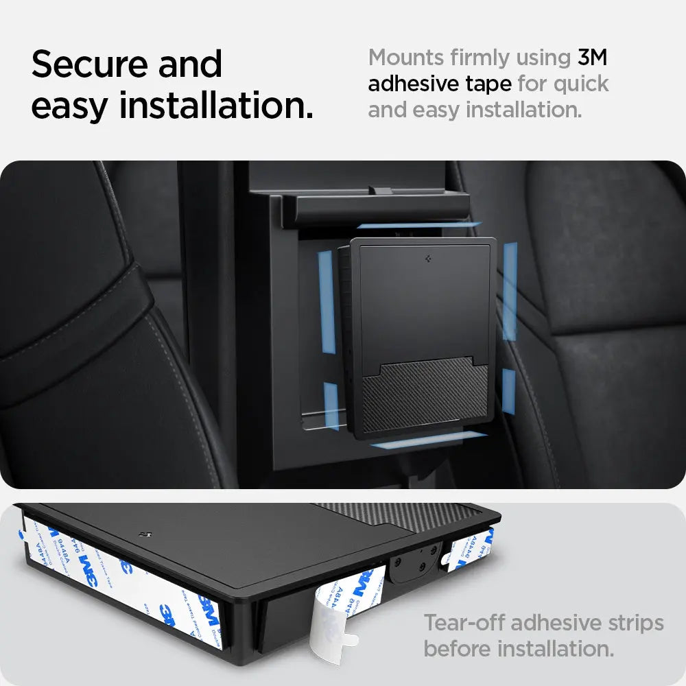 Spigen Tesla Model Y (2021-2025) / Model 3 (2021-2023) Center Console One Touch Hidden Storage Box Tesla Car Accessories
