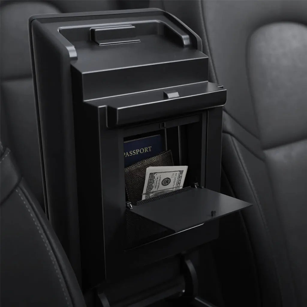 Spigen Tesla Model Y (2021-2025) / Model 3 (2021-2023) Center Console One Touch Hidden Storage Box Tesla Car Accessories