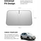 Spigen Universal Car Sun Shade with UV & Heat Protection Windshield Car Front Sunshade UO260 (M)