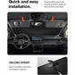 Spigen Universal Car Sun Shade with UV & Heat Protection Windshield Car Front Sunshade UO260 (M)
