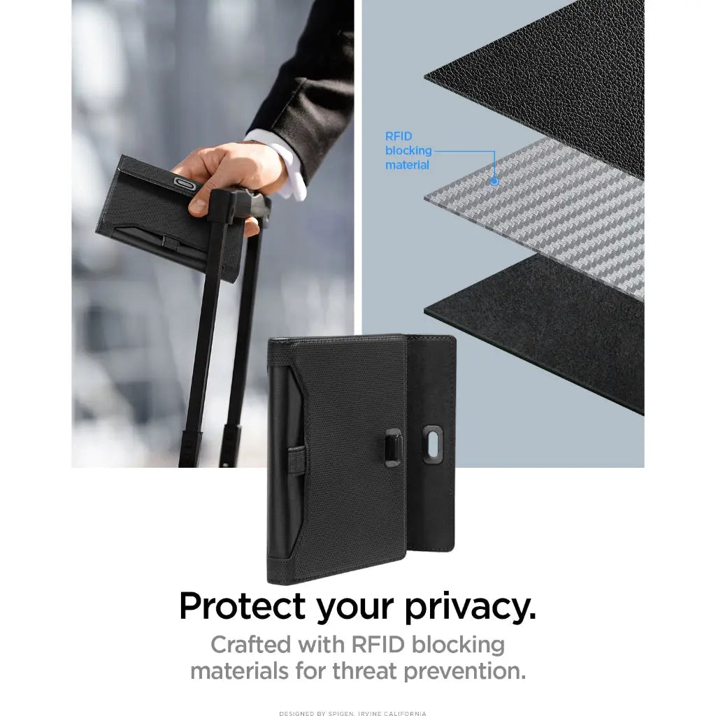 Spigen Universal Passport Holder AirTag Holder Card Holder Passport Cover Passport Wallet Passport Case Passport Pouch