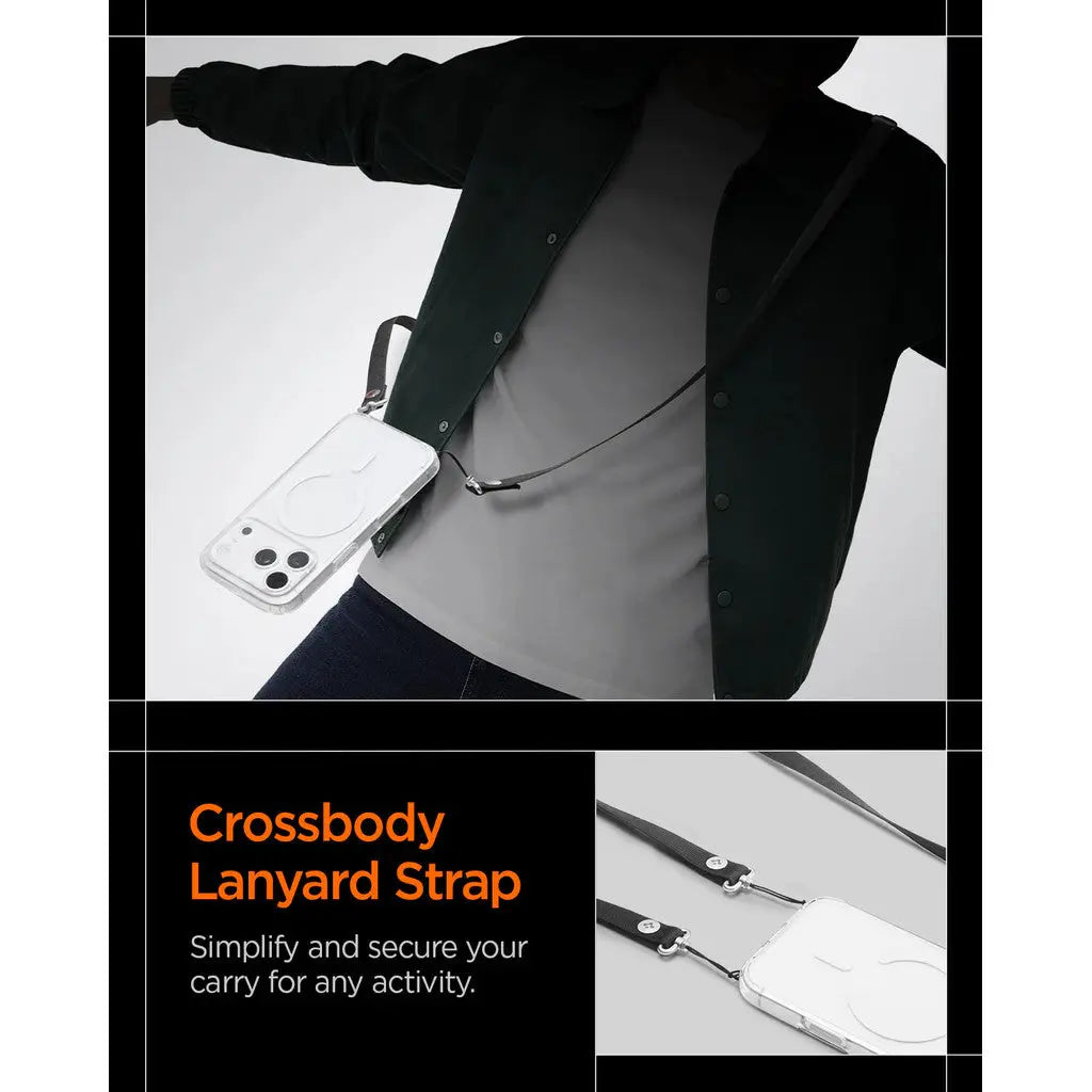 Spigen Universal Phone Lanyard CrossBody Strap Neck Strap With Magnetic Adjustable Phone Strap DA30L