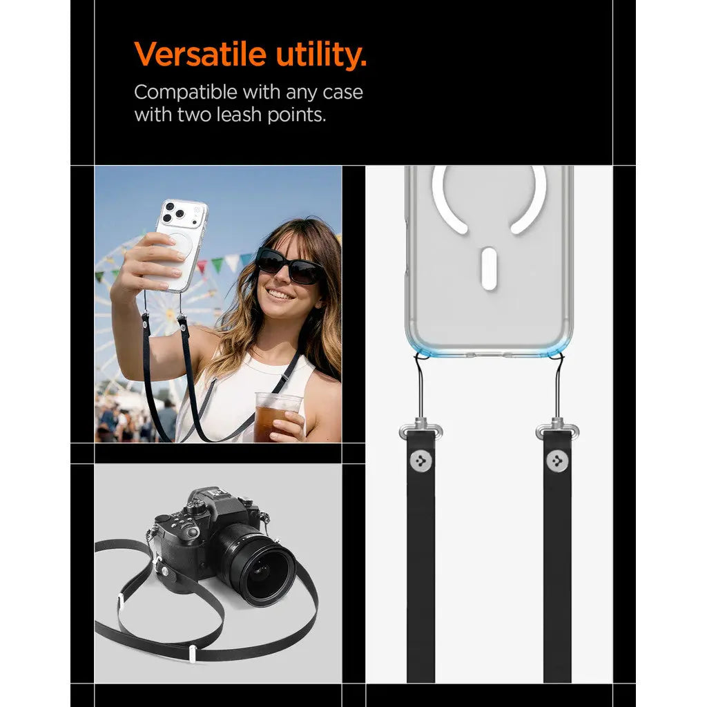 Spigen Universal Phone Lanyard CrossBody Strap Neck Strap With Magnetic Adjustable Phone Strap DA30L