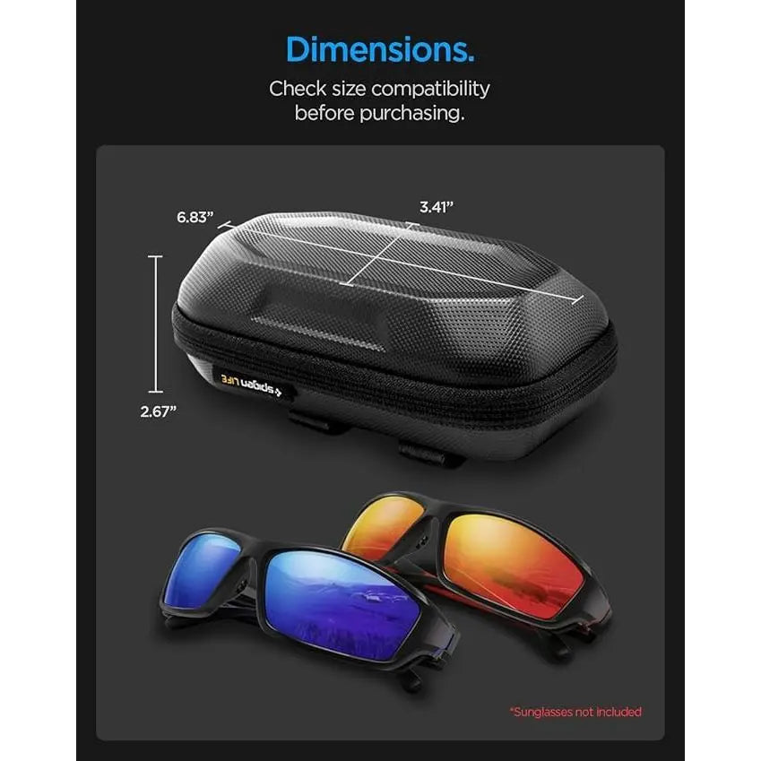 Spigen Universal Sunglasses Case Lock Fit Sunglasses Pouch with Carabiner Bottle Opener LF520