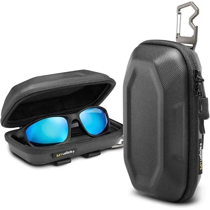 Spigen Universal Sunglasses Case Lock Fit Sunglasses Pouch with Carabiner Bottle Opener LF520