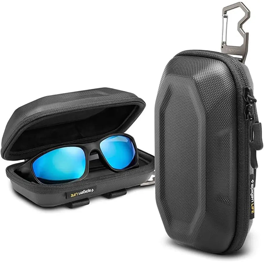 Spigen Universal Sunglasses Case Lock Fit Sunglasses Pouch with Carabiner Bottle Opener LF520